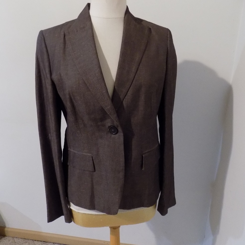 BANANA REPUBLIC Brown Blazer Jacket, 6 NWT $198